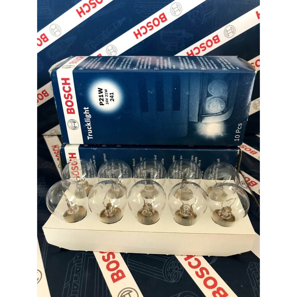 Bosch P21W 24V 21W Truck Signal Bulb - 1 Heart Ball (Box of 10 Balls ...