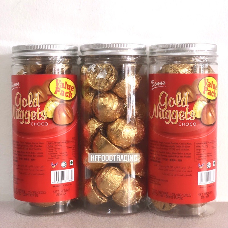 Gold nuggets chocolate