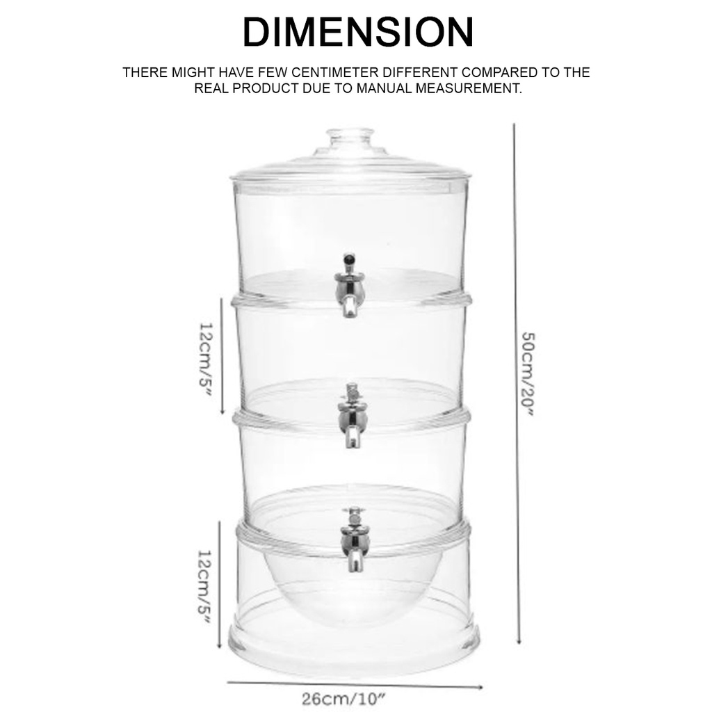 FINSSO: 3 Layer Juice Dispenser