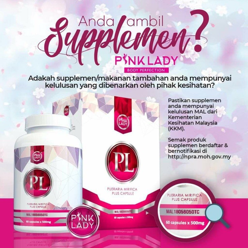 Pink Lady Body Perfection Free Letmec Free Gift Belloxa Shopee Malaysia