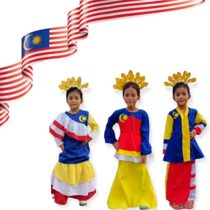 baju bendera malaysia kanak-kanak