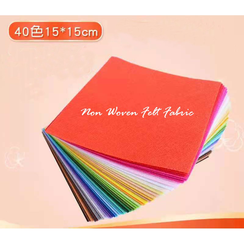 Premium Kain Felt 20 & 40 color **DIY Imported Non-Woven Fabric Felt ...