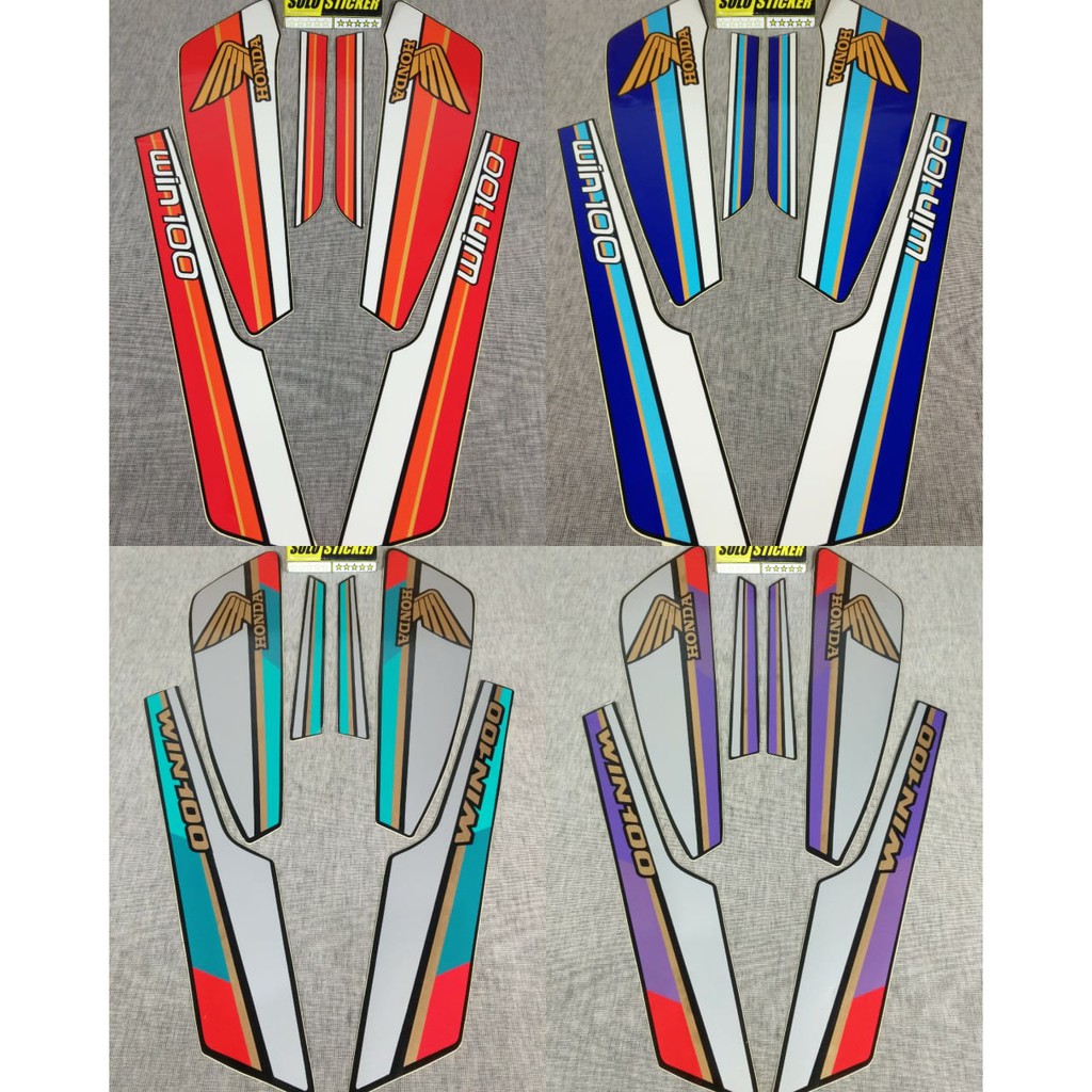 Striping Sticker Standard Honda Win 100  (BISA COD) Striping 