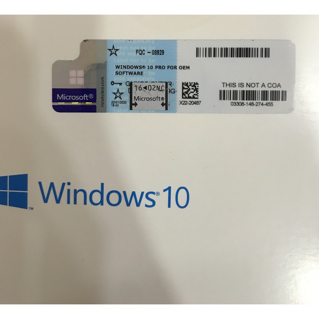 Why This Windows Activation Key Labeled With OEM But A MAK