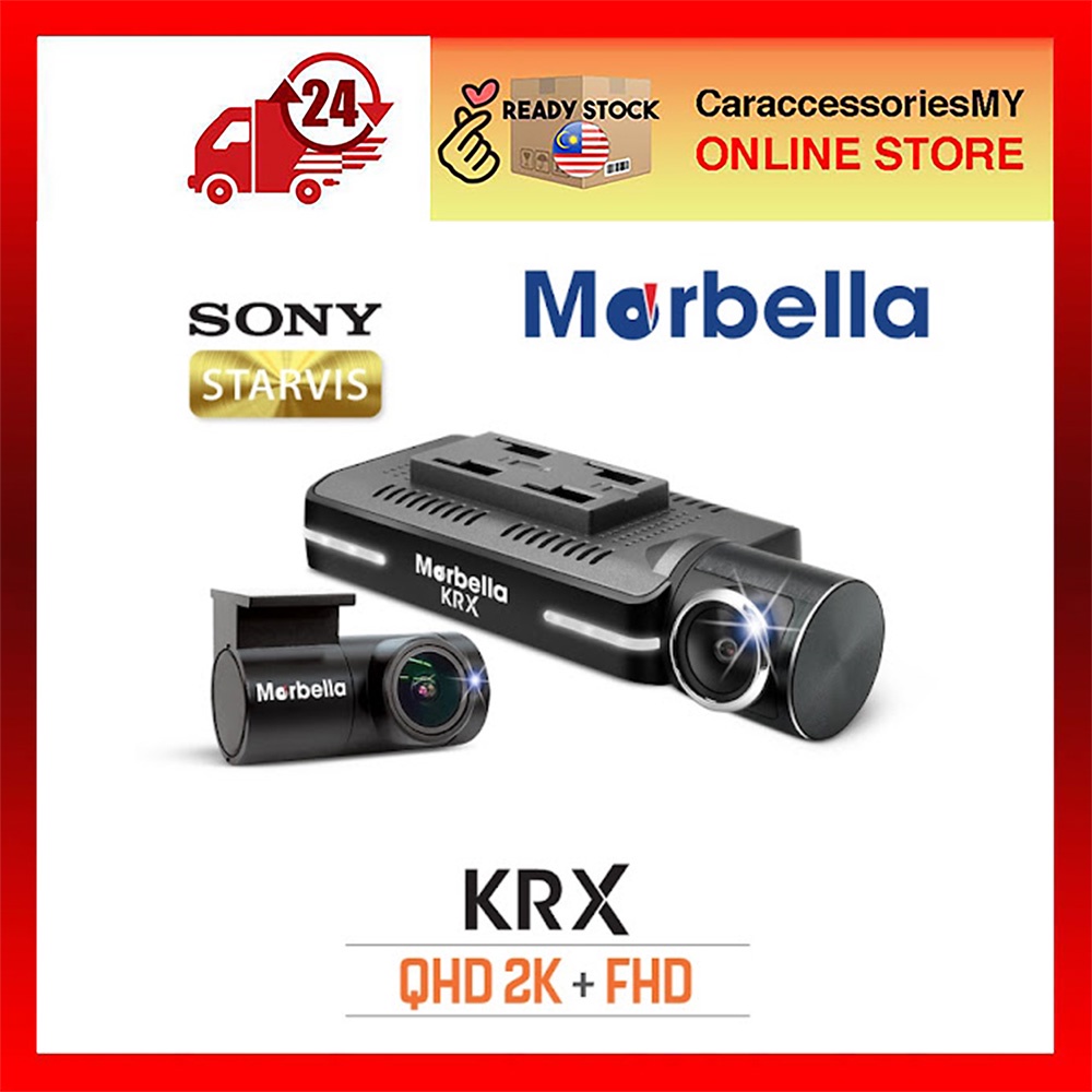 Marbella KR X PRO 2CH QHD+FHD 2K Front/Back WIFI Dashcam SONY STARVIS