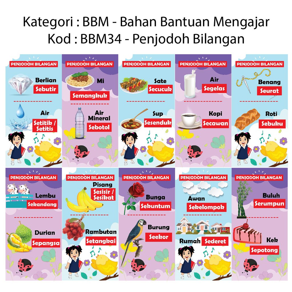 Poster Penjodoh Bilangan BBM34 | Shopee Malaysia