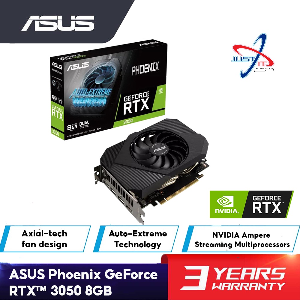 ASUS PH-RTX3050-8G RTX3050 8GB DDR6 VGA Card | Shopee Malaysia