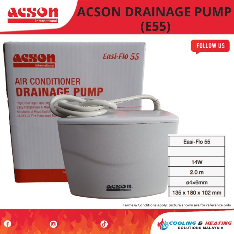 (GENUINE ACSON) ACSON AIR CONDITIONER DRAINAGE PUMP EASIFLO 22 EASI