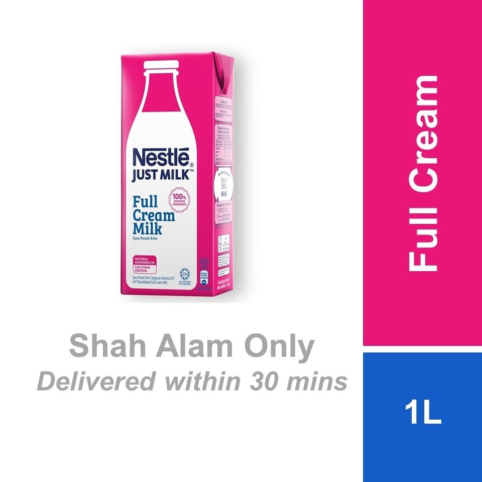 Shah Alam Nestle Just Milk Full Cream 1l Shopee Malaysia