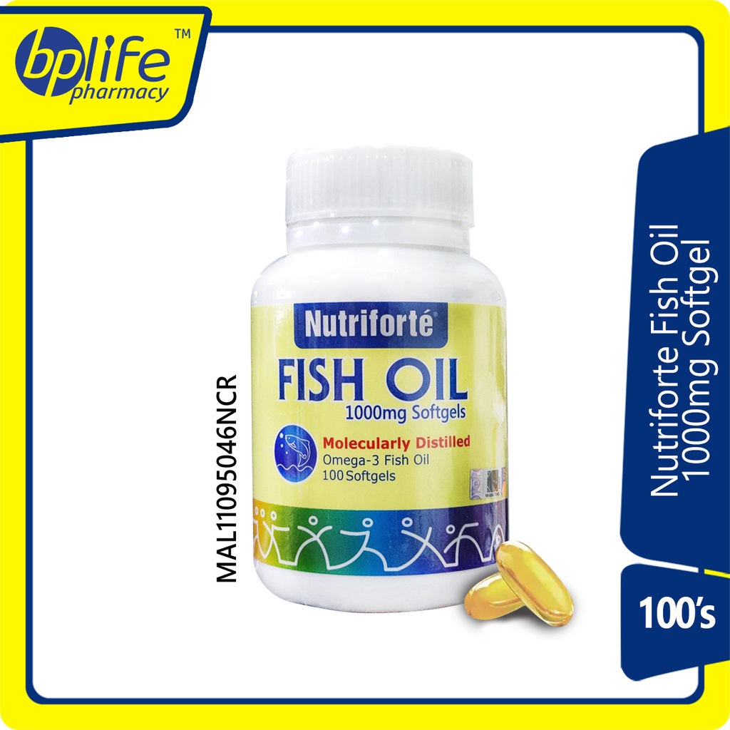 Nutriforte Fish Oil 1000mg Softgel 100s Shopee Malaysia