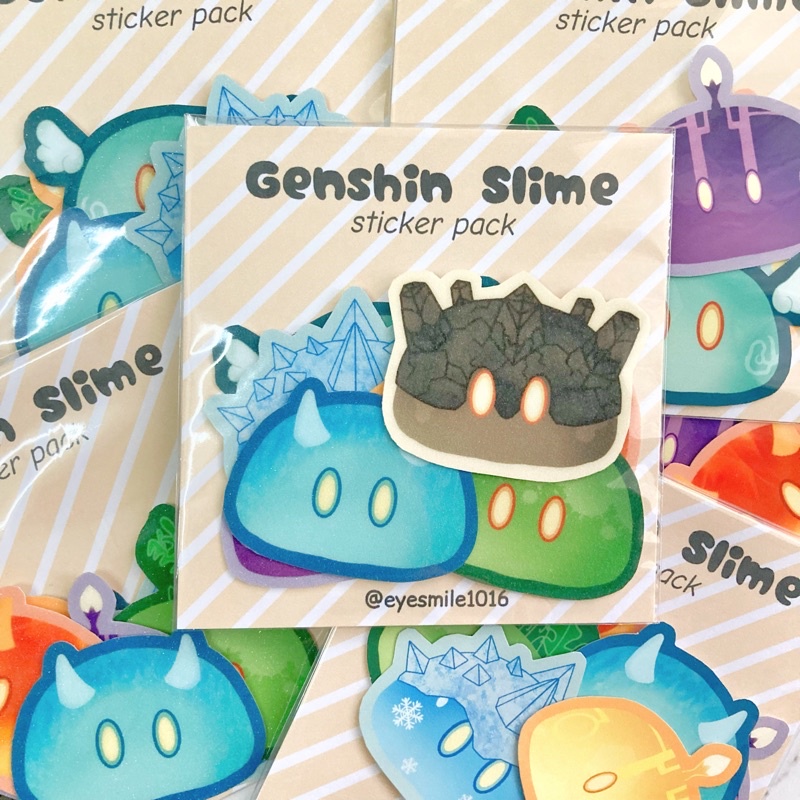 Genshin Impact - Slime Sticker Pack | Shopee Malaysia