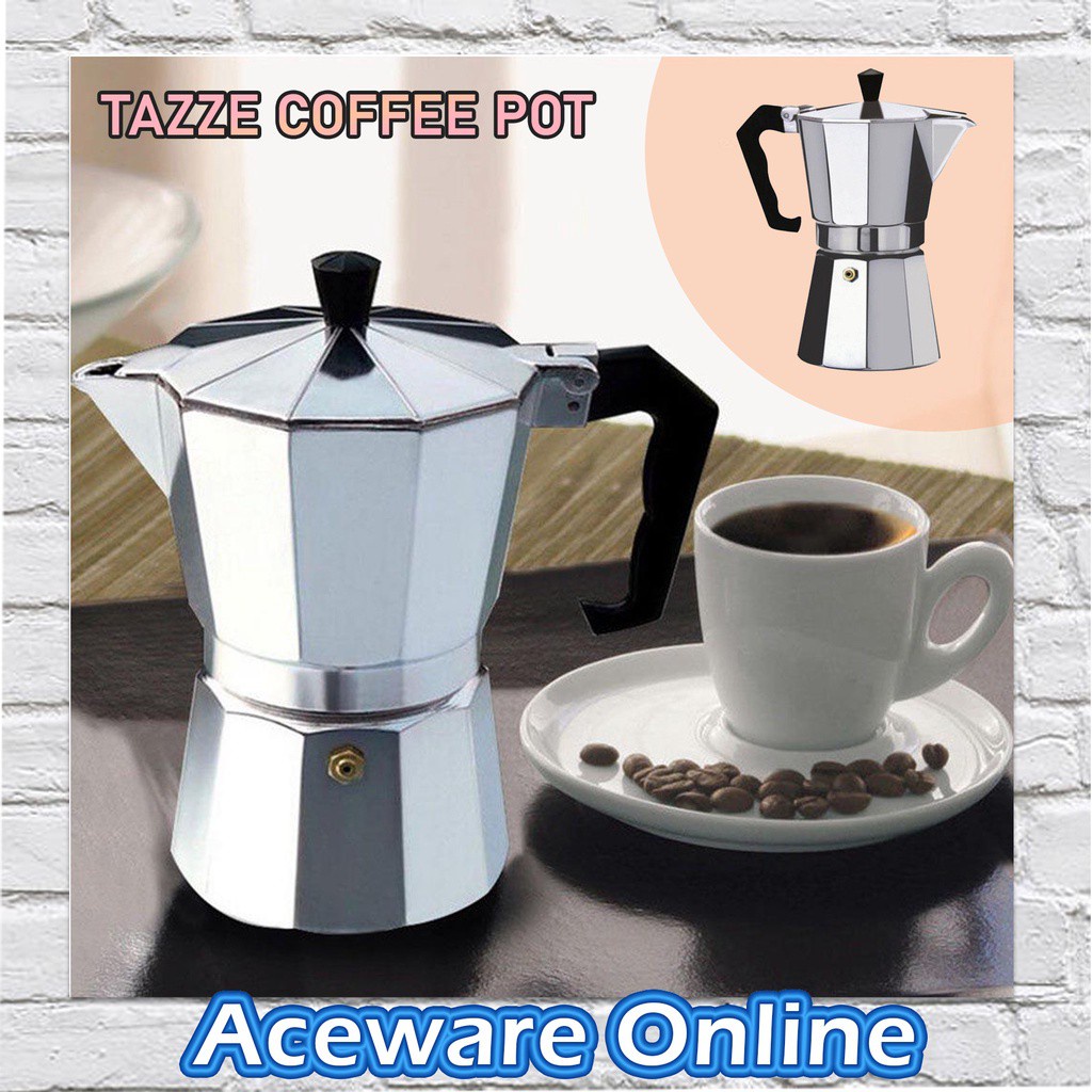 TAZZE COFFEE POT Moka Pot Coffee Makers Italian Drip Top Mocha Espresso Cafeteria Expresso Percolator