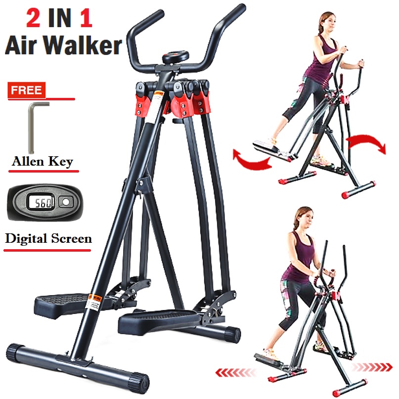 Air Walker Slim Strider Elliptical Trainer Slimming Fitness Exercise Machine 360 Motion Fat Burning Cardio Workout