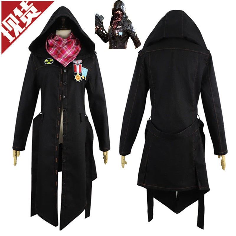 Jedi Survival Clothes Battle Royale Eat Chicken Anime Game Cosplay Same Denim Jacket Trench Coat Shopee Malaysia