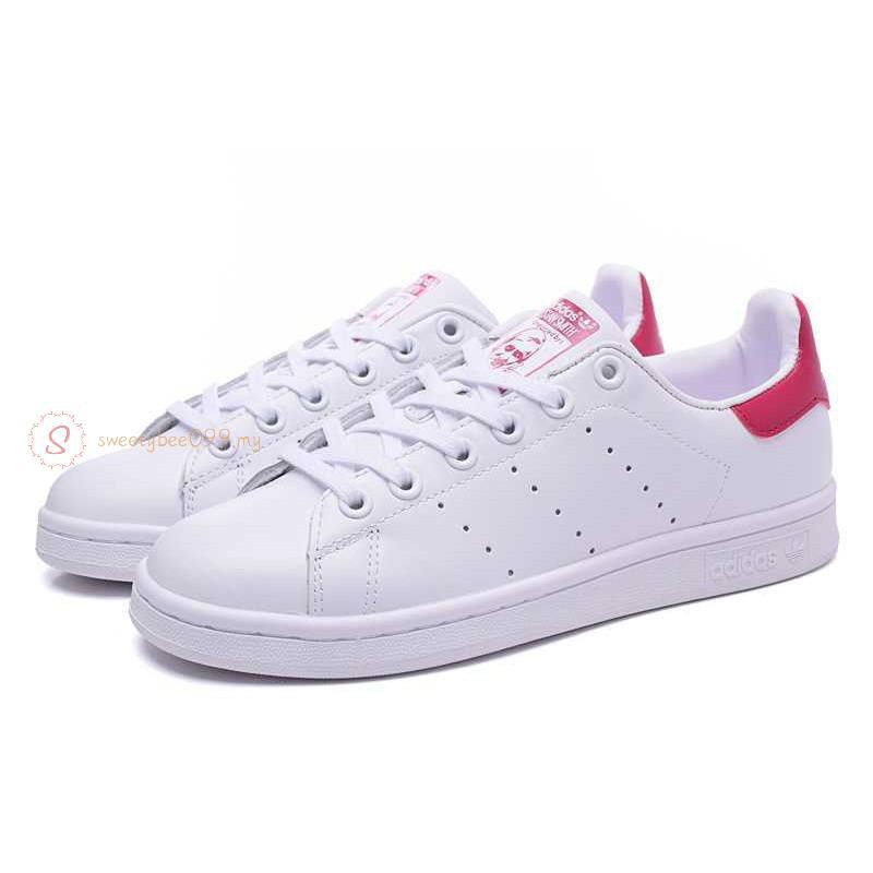 stan smith white red