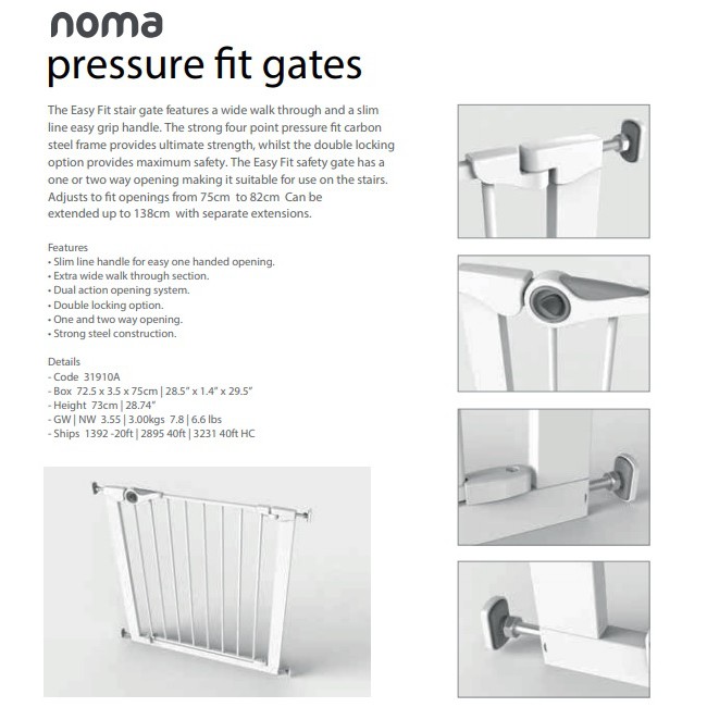 noma pressure fit gate