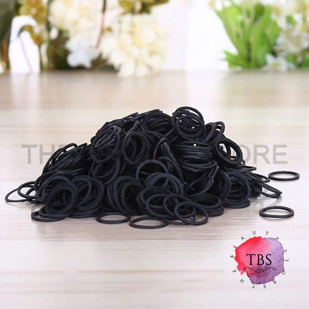 Rubber Bands (Black/Colorful) 50PCS | Shopee Malaysia