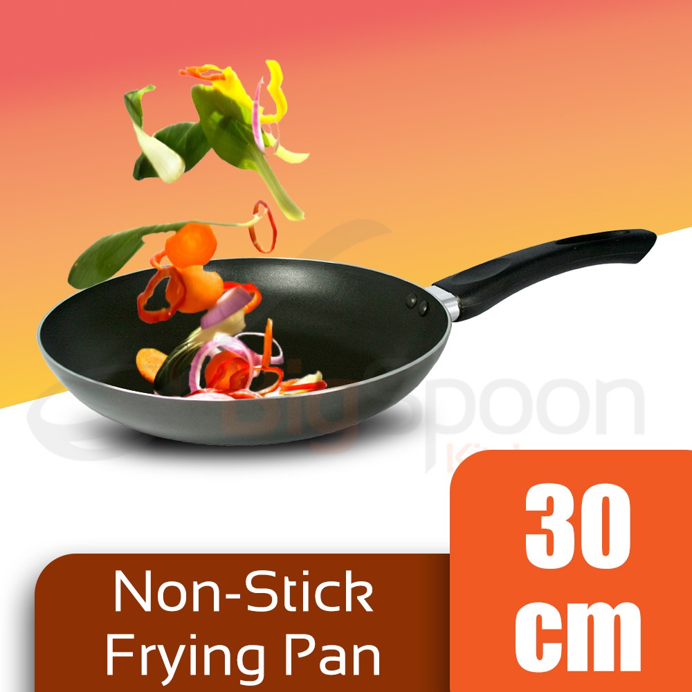 PORINI Frying Pan 30cm Cooking Pans Non-Stick Flat Bottom Cookware