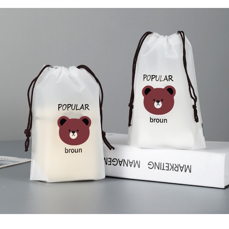 Drawstring Travel Sub-Packing Bag Clothes Tidy-Up Large Pocket Cartoon Shoe  Waterproof | Shopee Malaysia
