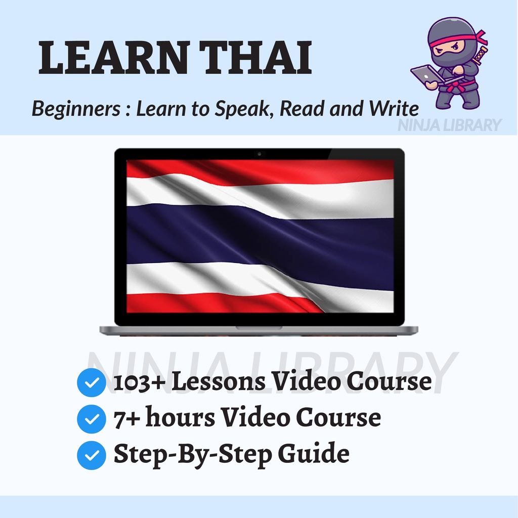 [Video Course] Learn Thai Language for Beginners : Speak Read and Write - | Language Learning | Language Course