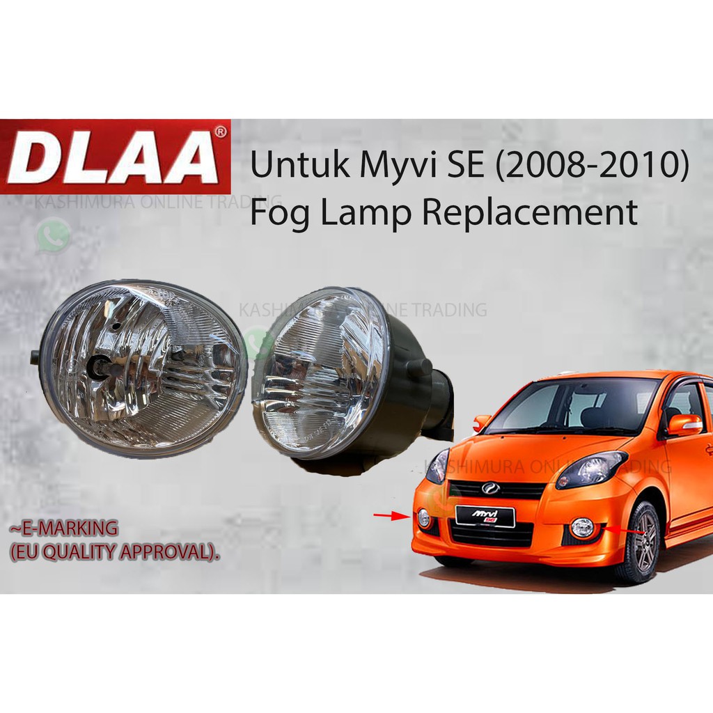 Myvi SE Fog Lamp / Sport Light Replacement (2008 2010) Shopee Malaysia