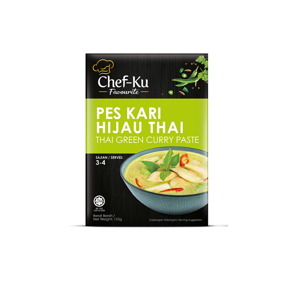 Chef-Ku Favourite Pes Kari Hijau Thai Thai Green Curry Paste | Shopee ...