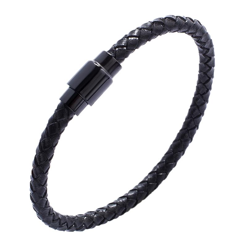Men Jewelry Bracelets For Women Braided Leather Bracelet Stainless