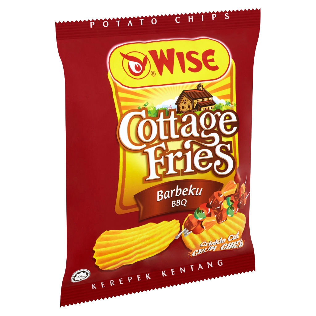 Wise Cottage Fries BBQ Flavour Potato Chips (60g)