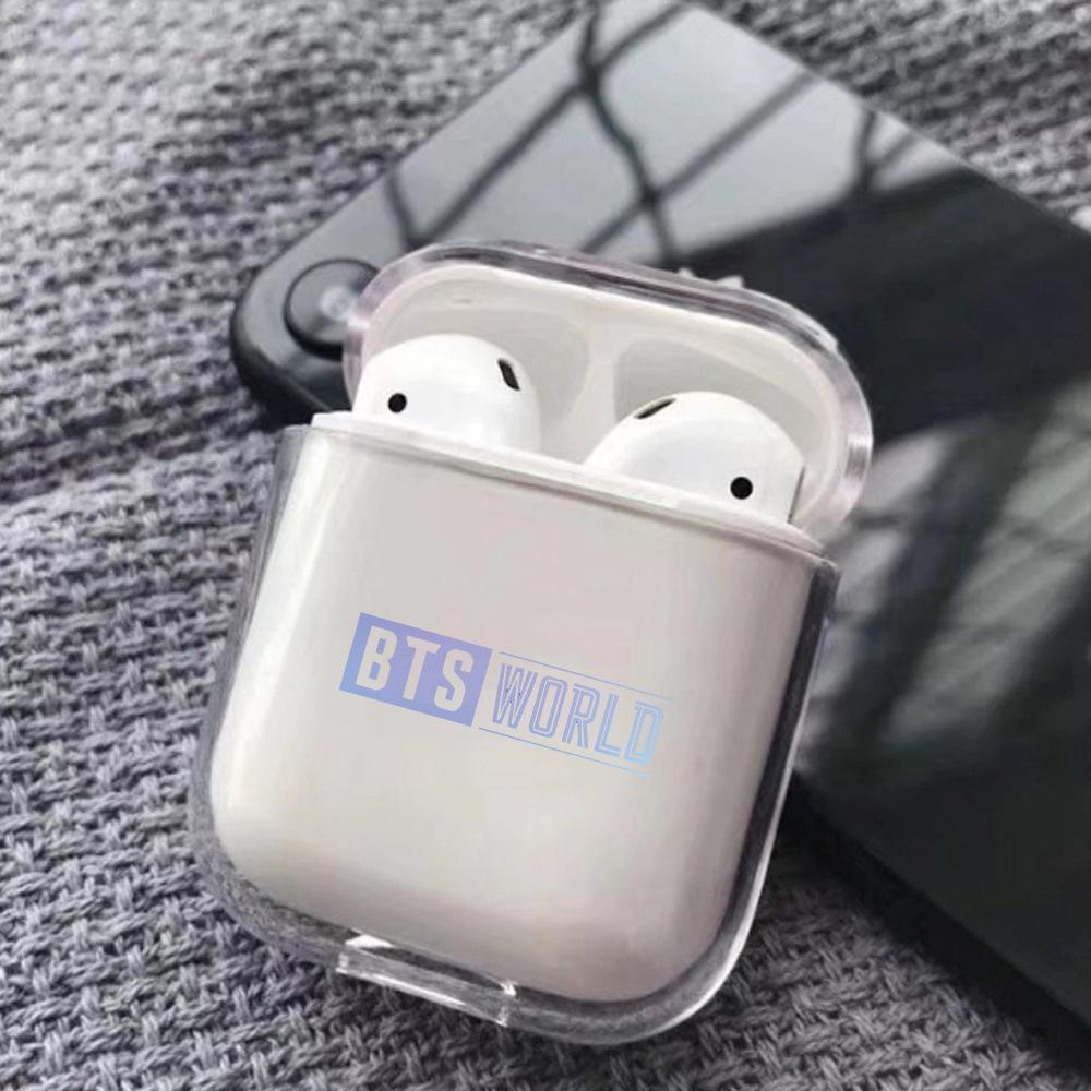 BTS airpods transparent PC case album album logo printing