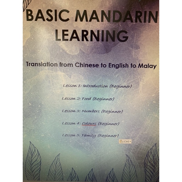 Translate malay to chinese mandarin