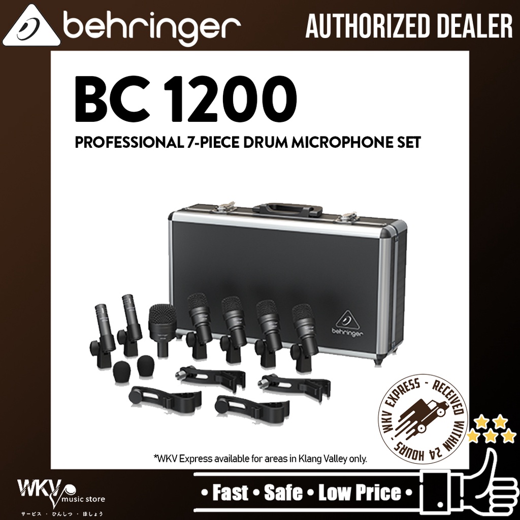 Behringer BC1200 Professional 7piece Drum Microphone Set (BC 1200 / BC1200) Shopee Malaysia