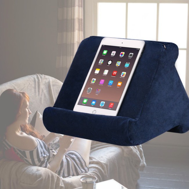 [ehoyoxaMY] Tablet Pillow Stand MultiAngle Soft Pillow Holder for