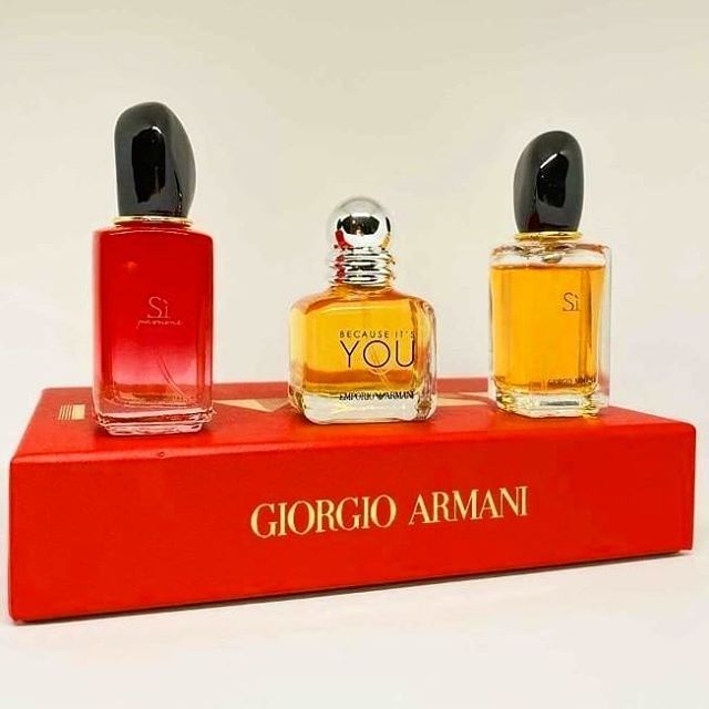 giorgio armani miniature perfume set