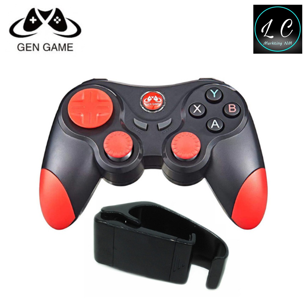 Gen Game NEW S5 Bluetooth Gamepad Controller Joystick for iOS Android Smartphone and PC with Phone Holder