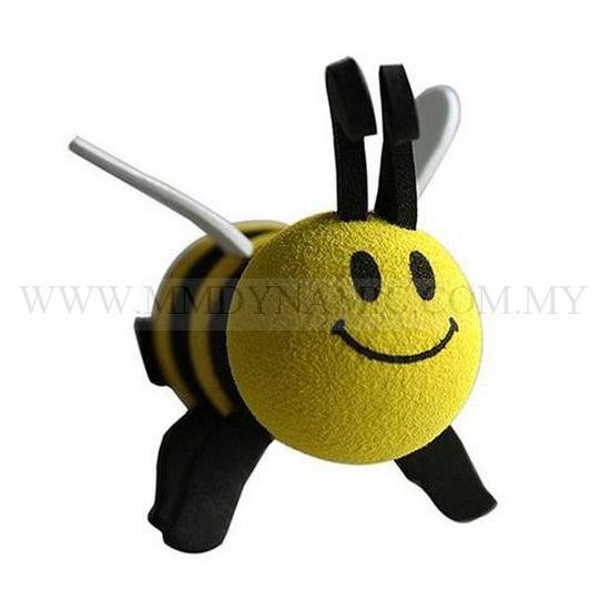 Little bee Car Antenna Topper Decors Smiling Bee Ornaments Car Decoration 