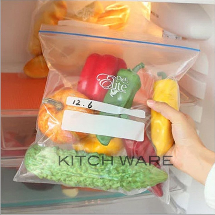 KITCH WARE Zipper BPA FREE Fresh Bags Fridge Freezing Food Storage Bags