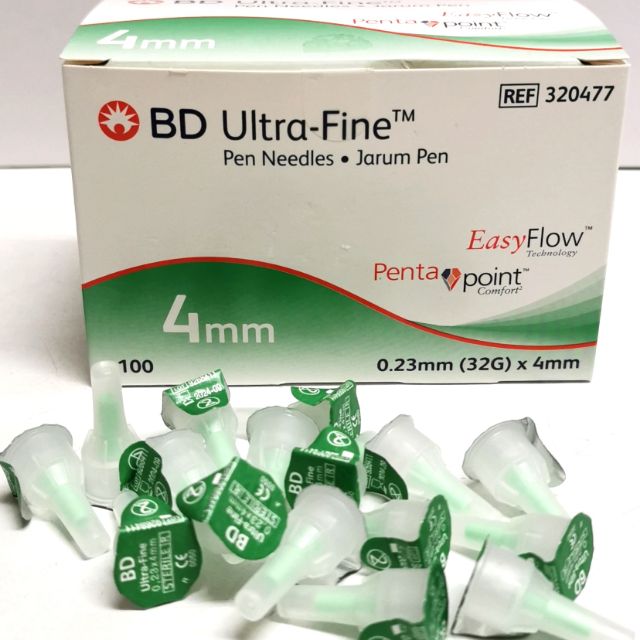 BD UltraFine Pen Needle 4mm x 0.23mm (32G) 100pc Shopee Malaysia