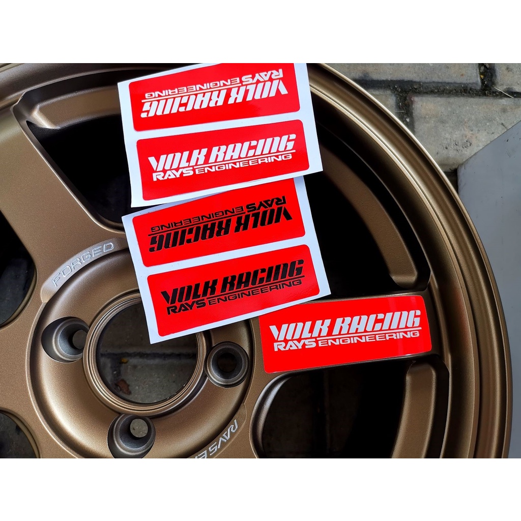 RIM STICKER RAYS VOLK RACING TE37 SL 1Set (4pcs)Sticker Sport Rim Te37