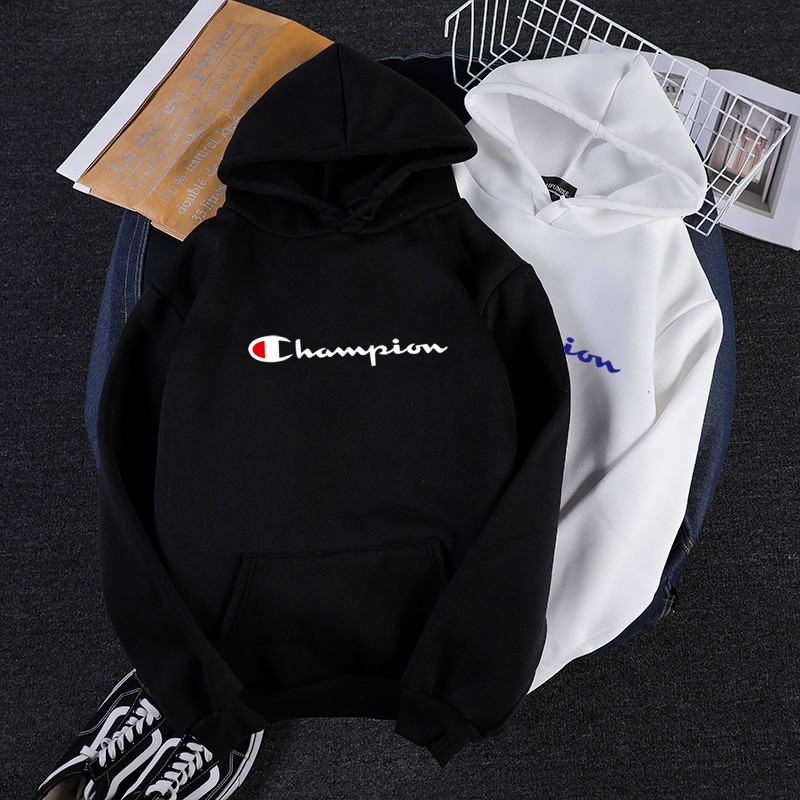 thick champion hoodie