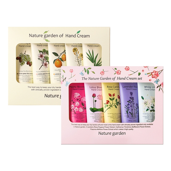 Nature Garden Hand Cream Gift Box 50g X5 Pcs 韩国 Nature Garden 护手霜礼盒 50gx5入 小三美日 D 小三美日 D