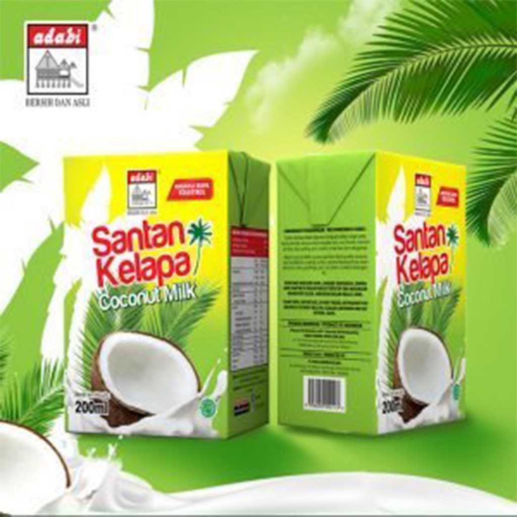 Santan Kelapa Adabi 200ml X 2 Boxes Shopee Malaysia 4219