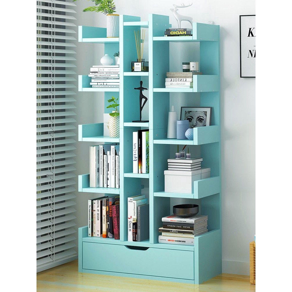 Behind The Door Ultra Thin Bookshelf Bedside Narrow Clamp Bookcase