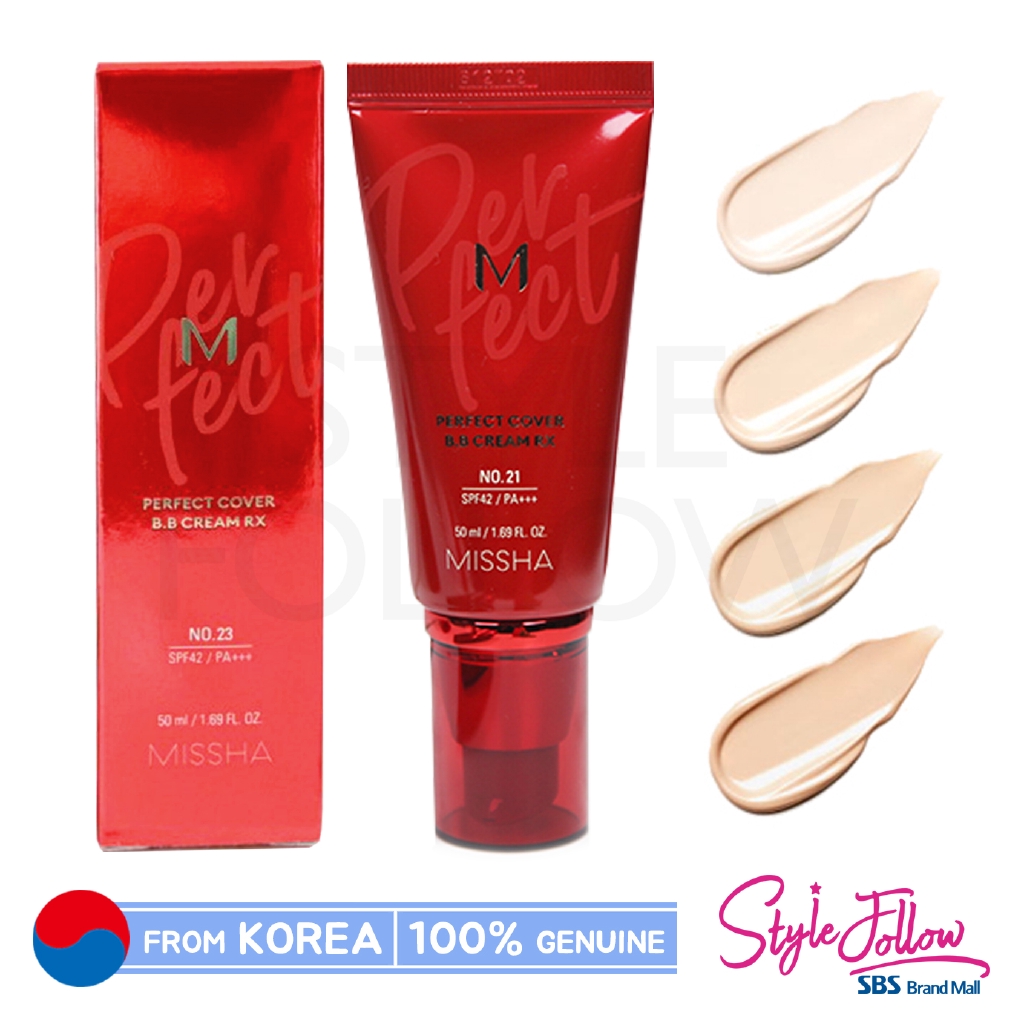 New Missha M Perfect Cover Cream Rx 50ml Spf42 Pa Shopee Malaysia