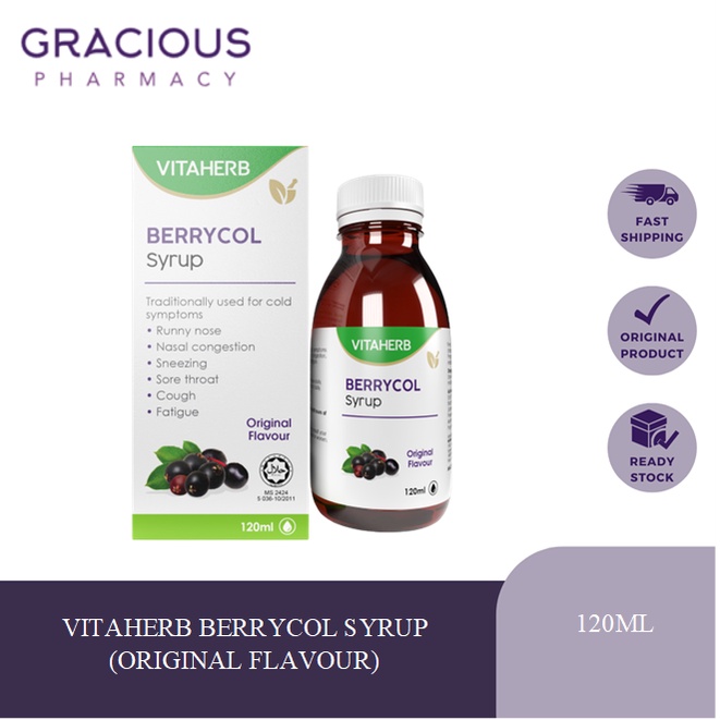 VITAHERB BERRYCOL SYRUP (ORIGINAL FLAVOUR) 120ML | Shopee Malaysia