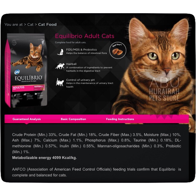 Equilibrio Adult Cats 7 5kg Shopee Malaysia