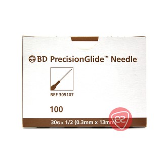 BD PRECISIONGLIDE NEEDLE 30G X 1/2 (0.3MM X 13MM) 100S (REF 305107 ...