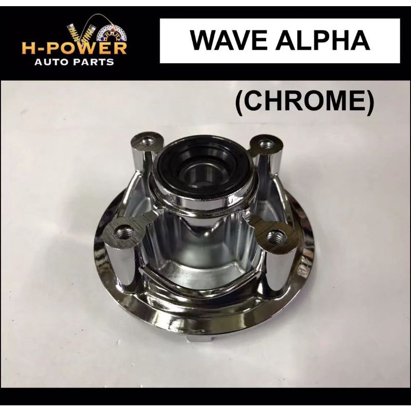 Hub Sprocket Wave110/Wave ALPHA Chrome Set(sprocket hub w110 Wave alpha