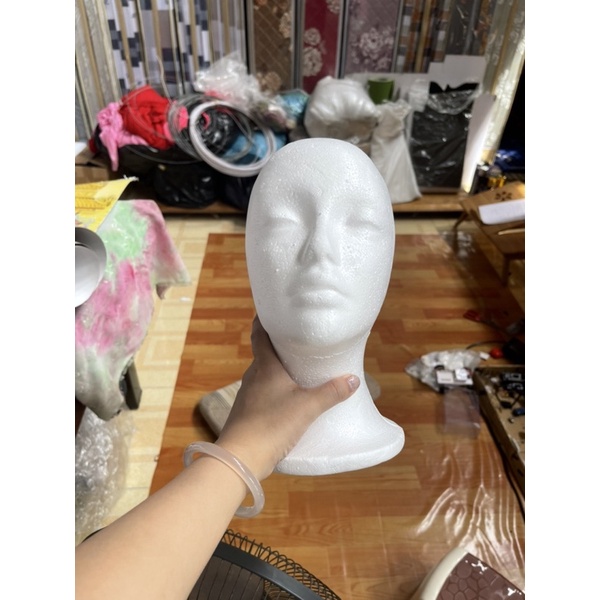 Wig style Foam Head, manoquin Head, wig Foam Head, Female Foam Head