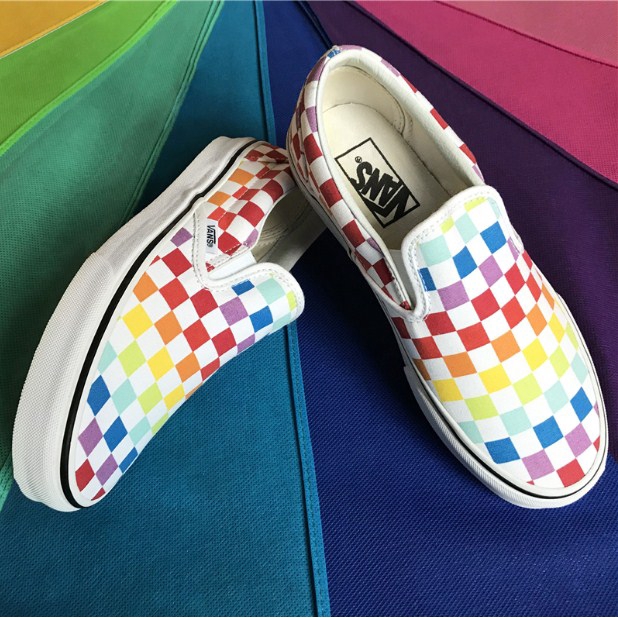 vans rainbow shoes womens