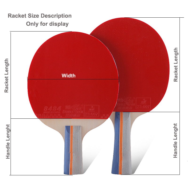 table tennis bat size